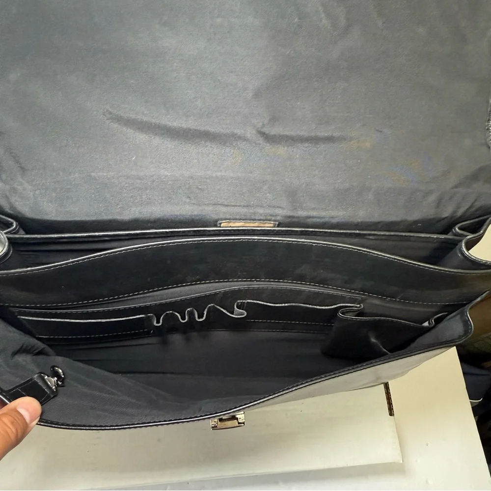 Hartmann Leather briefcase black